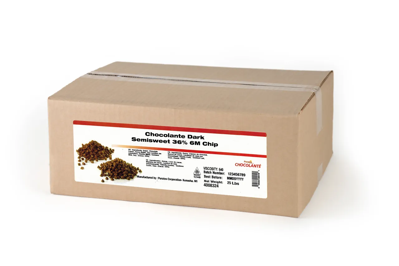 Chocolanté Dark Semisweet 36% 6M Chip - Puratos